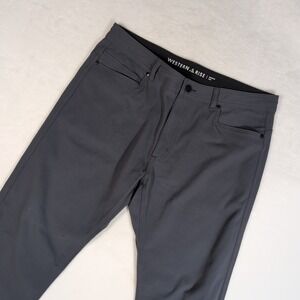 Western Rise Evolution Pants Mens 34 Charcoal Gray Technical Travel Performance